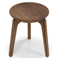 Tod Walnut Low Stool