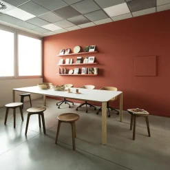 Tod Walnut Low Stool