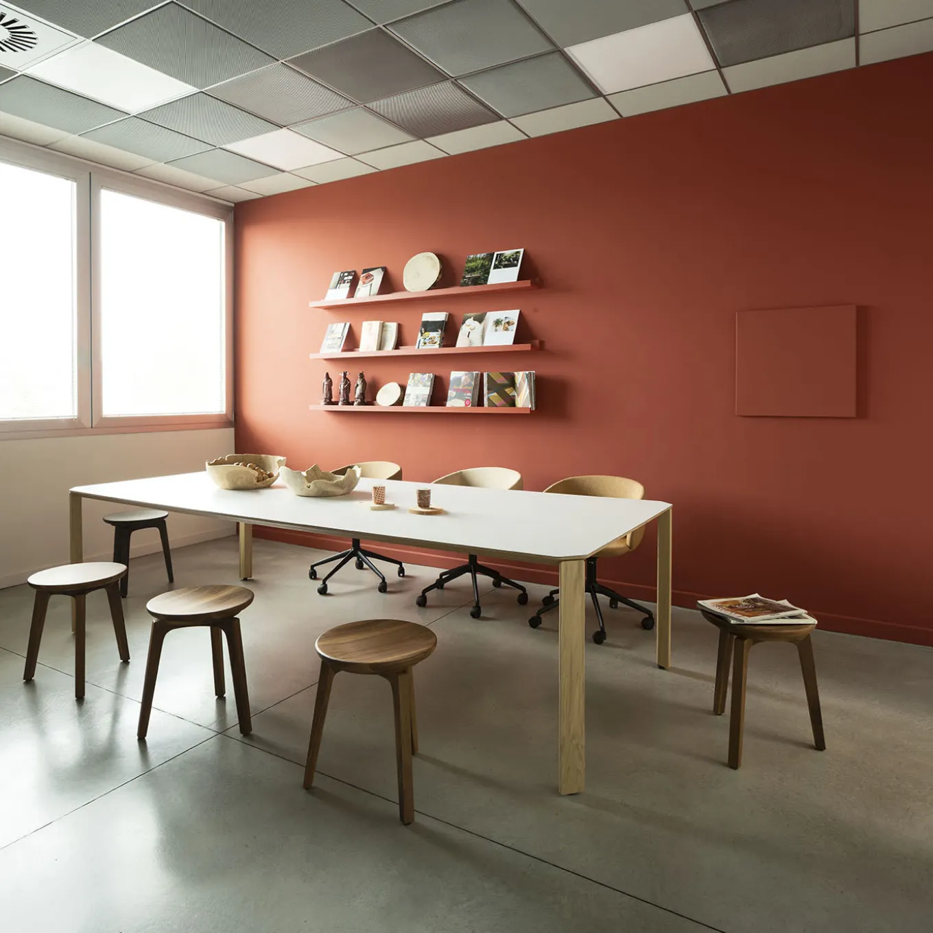 Tod Walnut Low Stool