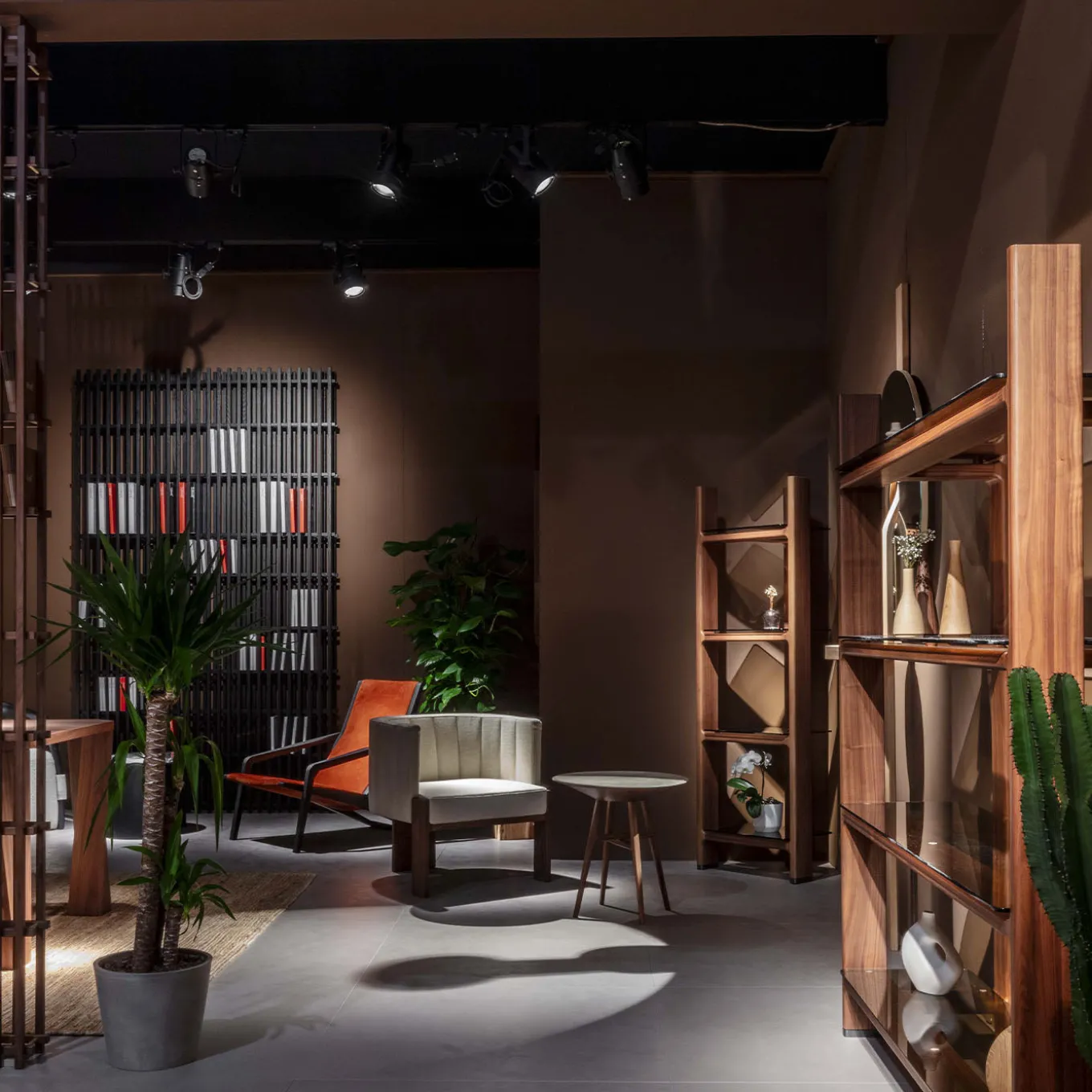 Tofane Taupe & Black Armchair