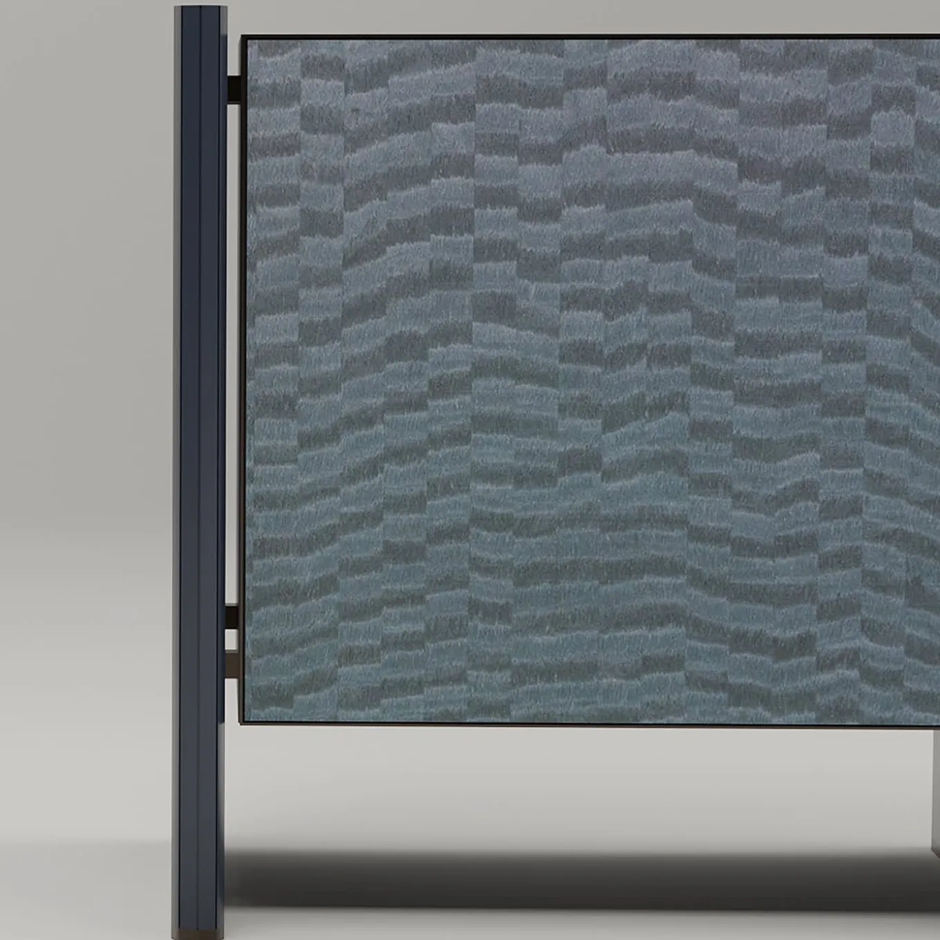 Tokyo Light Blue Motifs Wood Sideboard