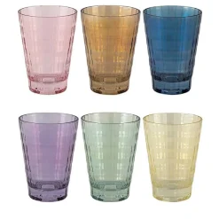 Tokyo Multicolor Set of 6 Drinking Glasses