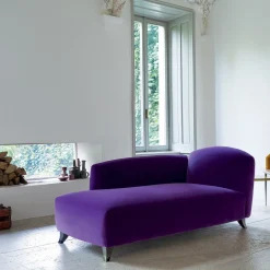 Tokyo Velvet Chaise Longue Sofa