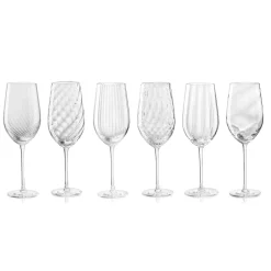 Tolomeo Rigadin Transparent White Wine Glass