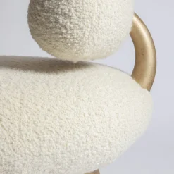 Tomyris Three-Legged White Armchair