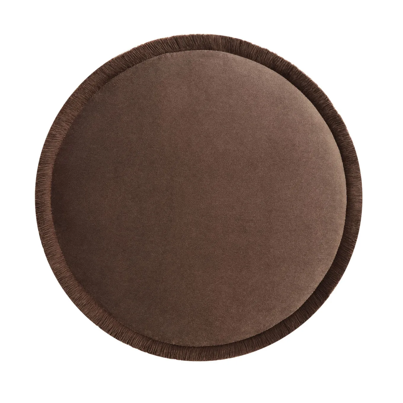 Tone On Tone Brown Pouf