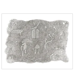 Tonsurton - Pen Drawing On Paper