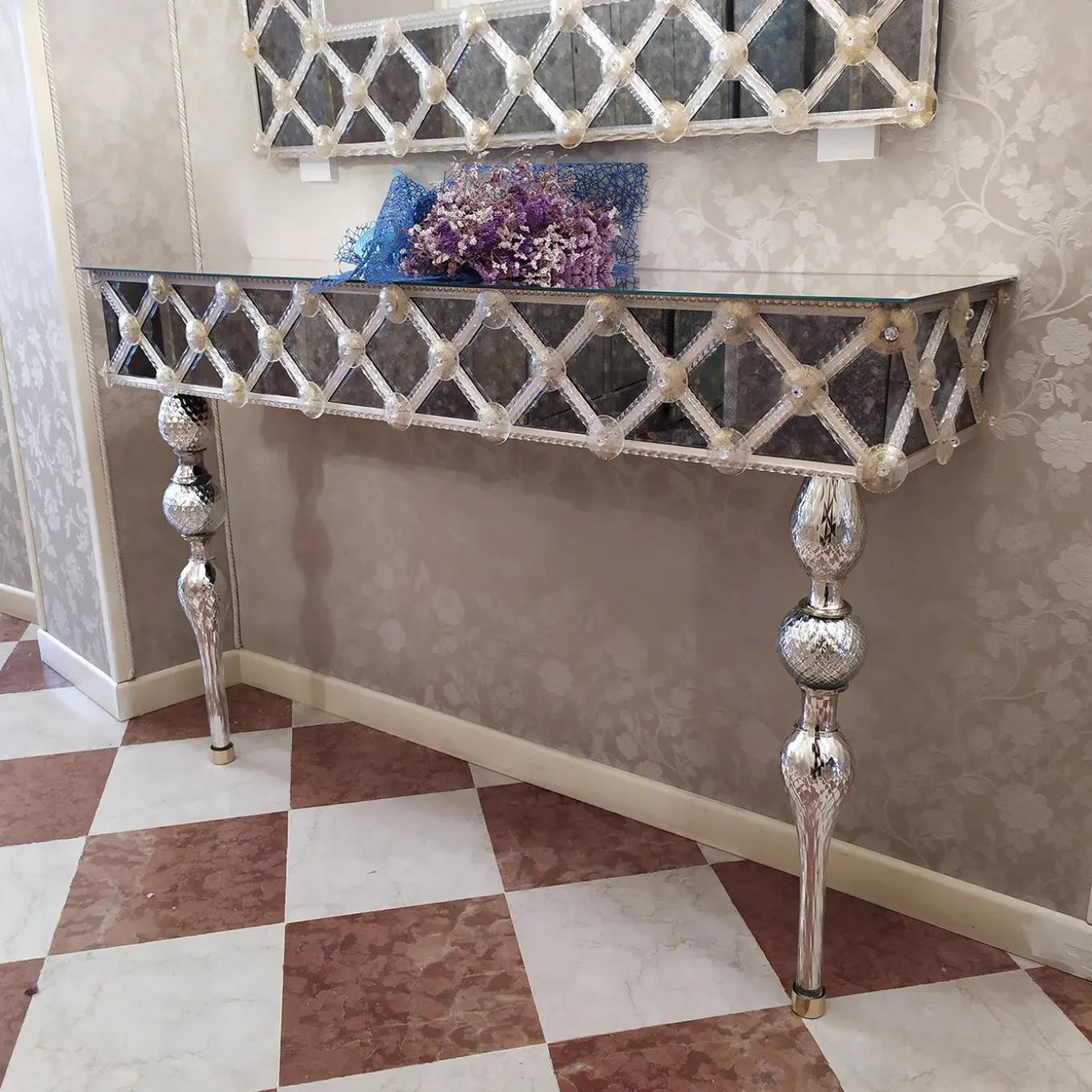 Torcello Murano Glass Console