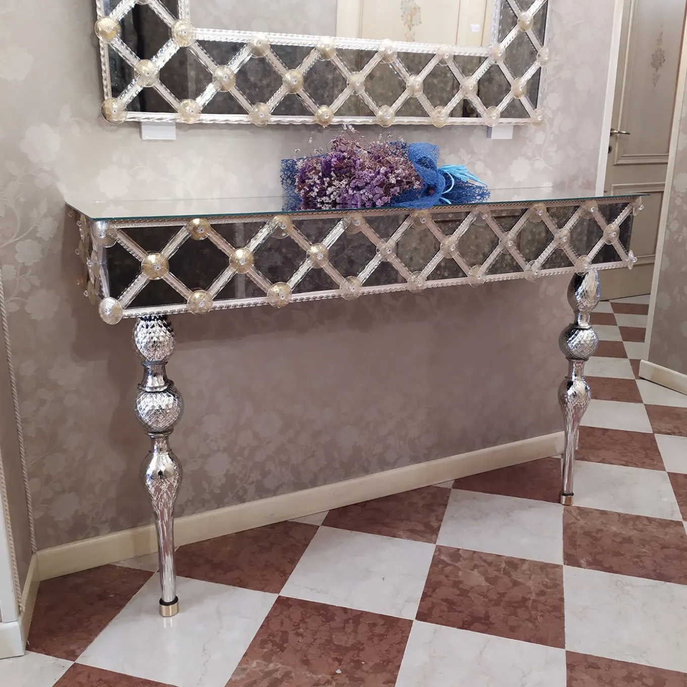 Torcello Murano Glass Console