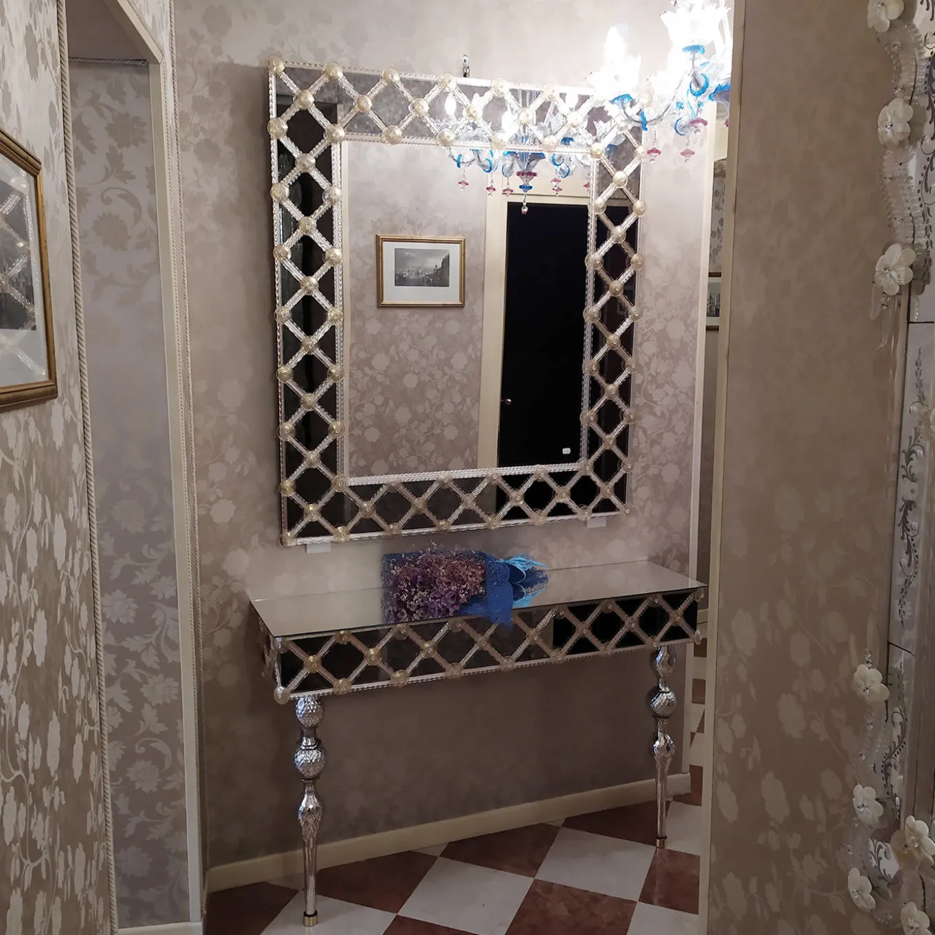 Torcello Murano Glass Console