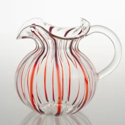 Torcello Red Striped Pitcher