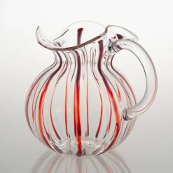 Torcello Red Striped Pitcher