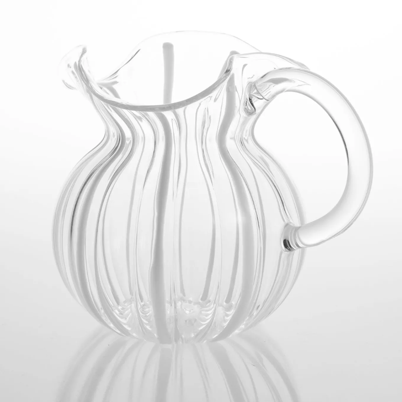 Torcello White Striped Pitcher