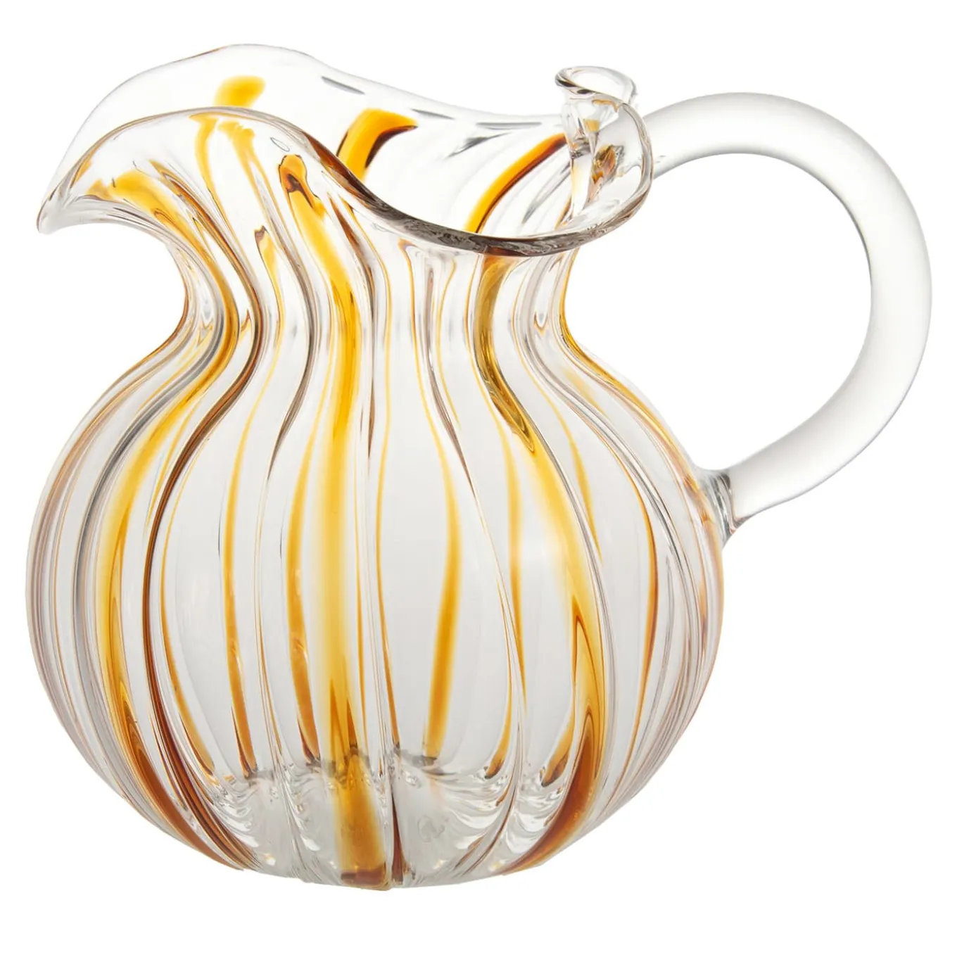 Torcello Yellow Striped Pitcher