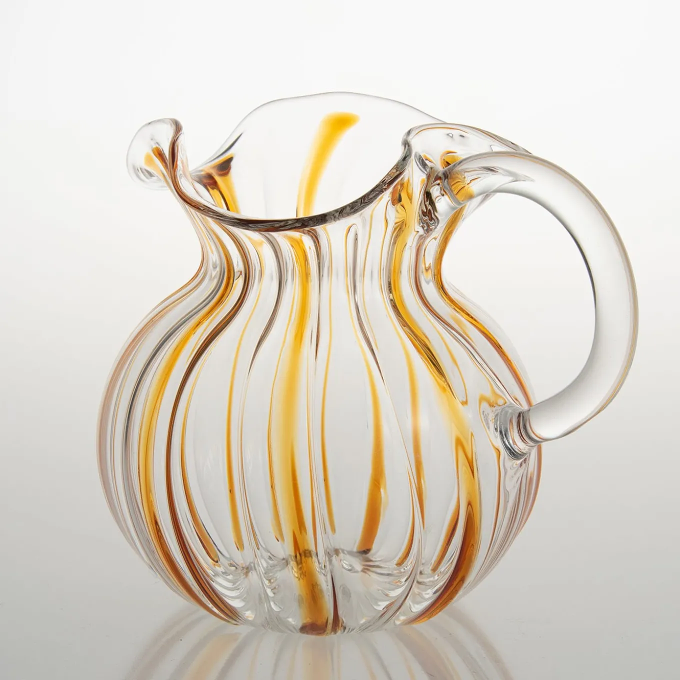 Torcello Yellow Striped Pitcher