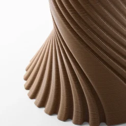 Tork Beige And Red Bioplastic Dining Table Design by Karim Rashid