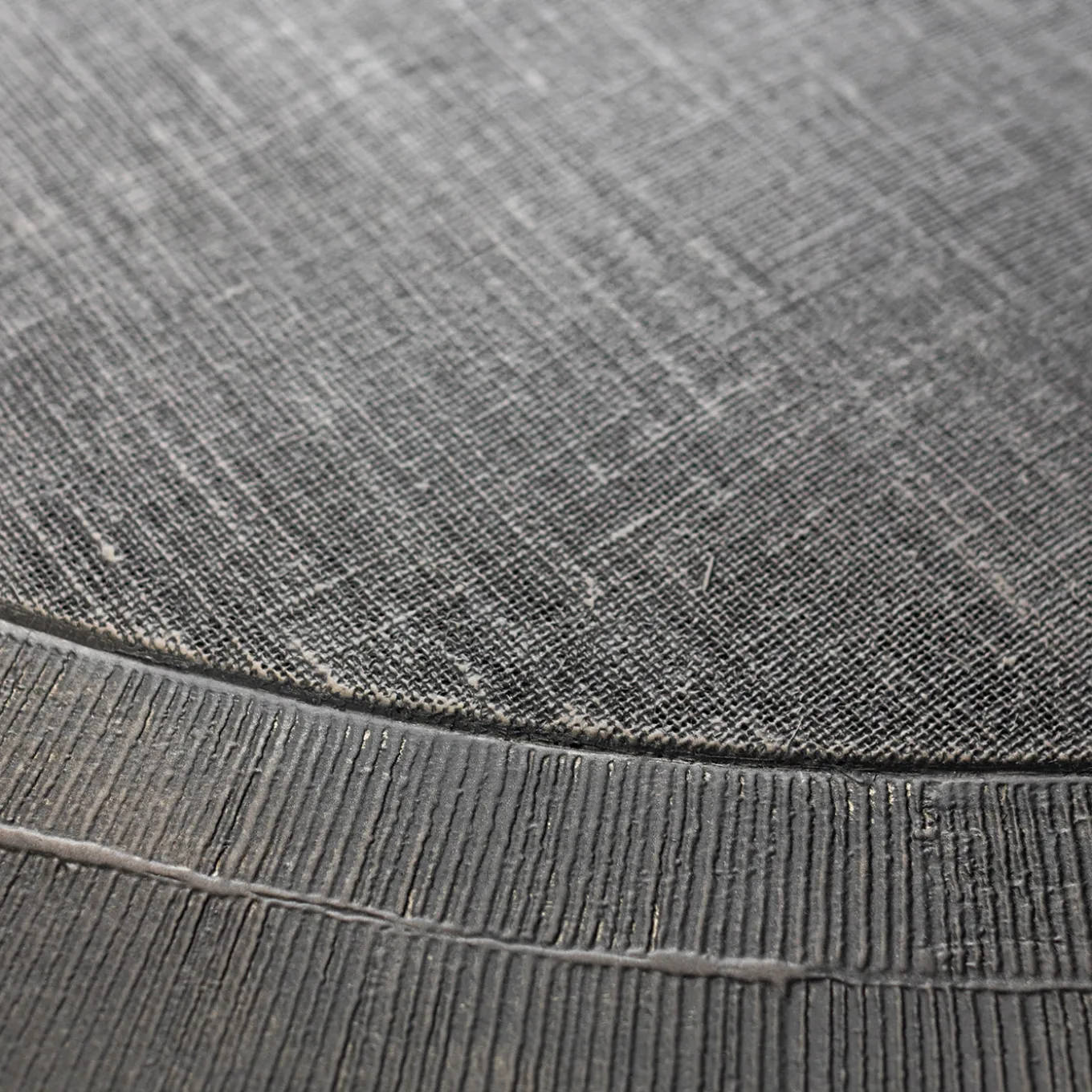 Total Black Circular Dining Table