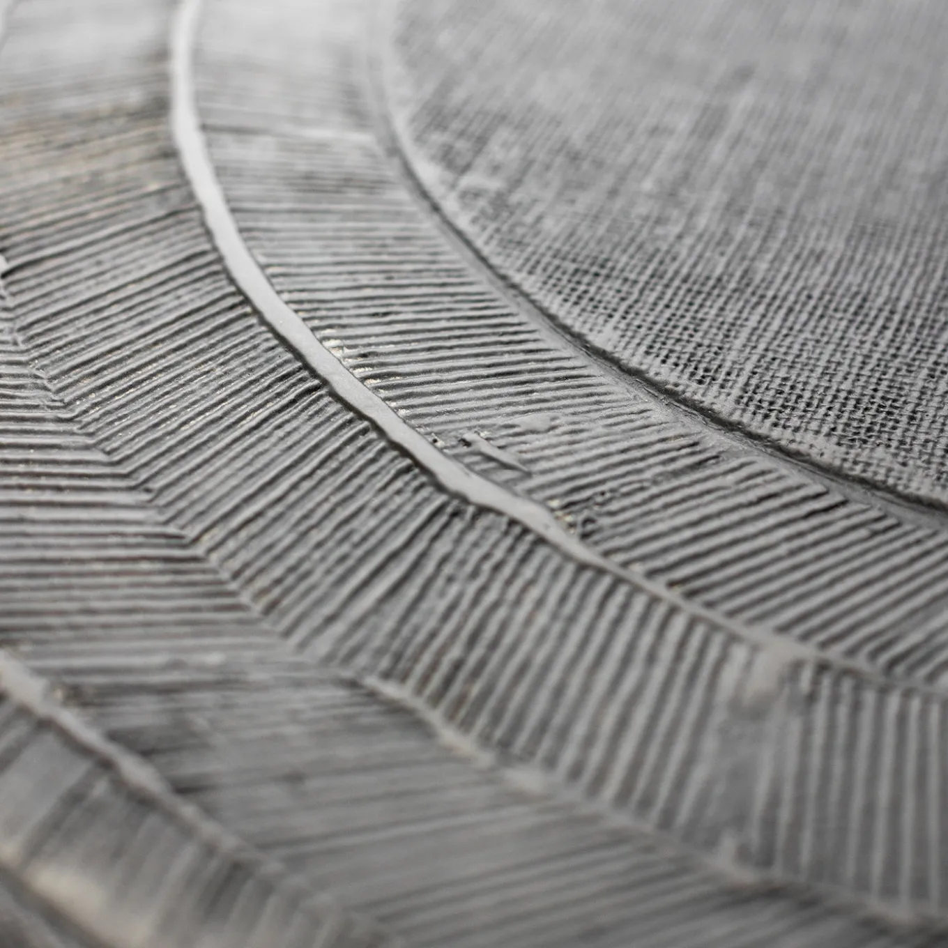 Total Black Circular Dining Table