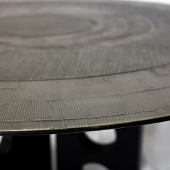 Total Black Circular Dining Table