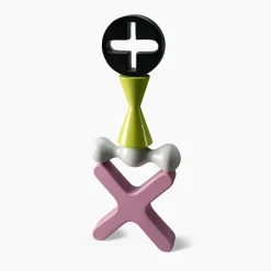 Totem Black Green White and Pink Decorative Sculpture by Karim Rashid