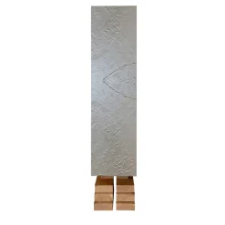 Totem Maya Stucco Gray-Plastered Cabinet by Pietro Meccani