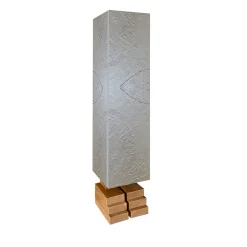 Totem Maya Stucco Gray-Plastered Cabinet by Pietro Meccani