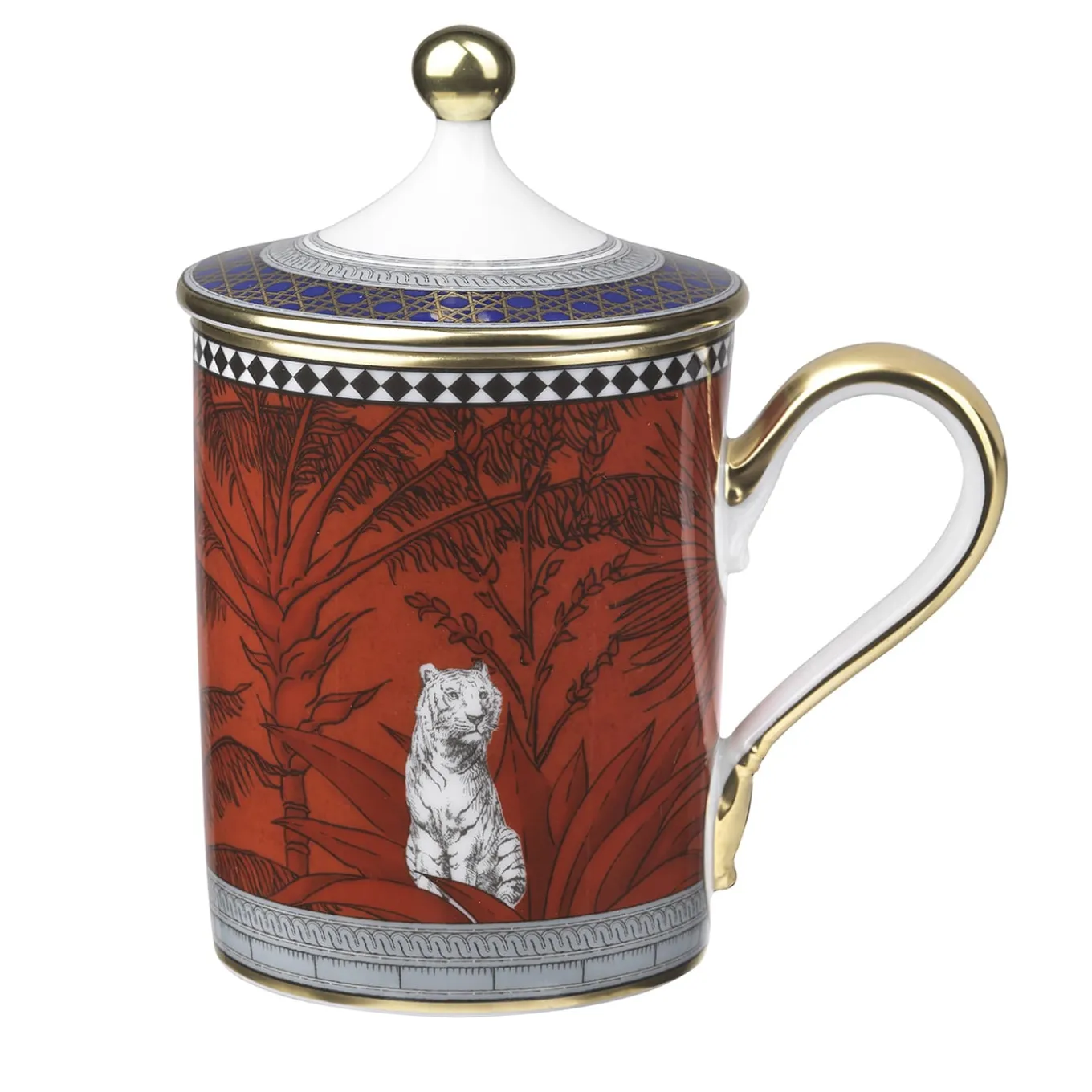 Totem Tiger Mug with Lid