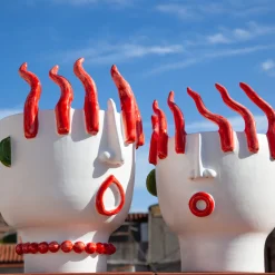 Totuccio Street Vendor of Peppers Head Vase