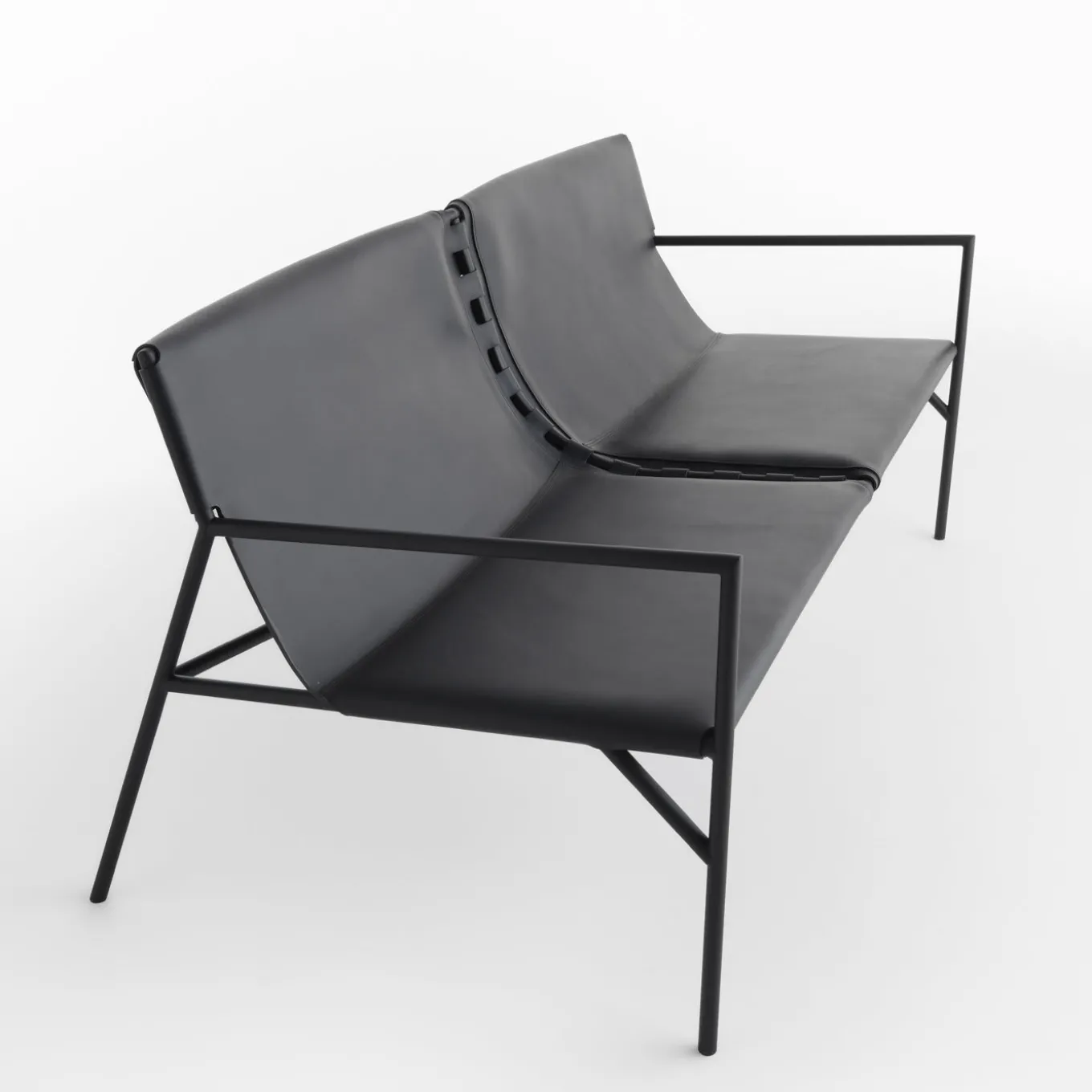 Tout Le Jour Black Sofa by Marc Thorpe