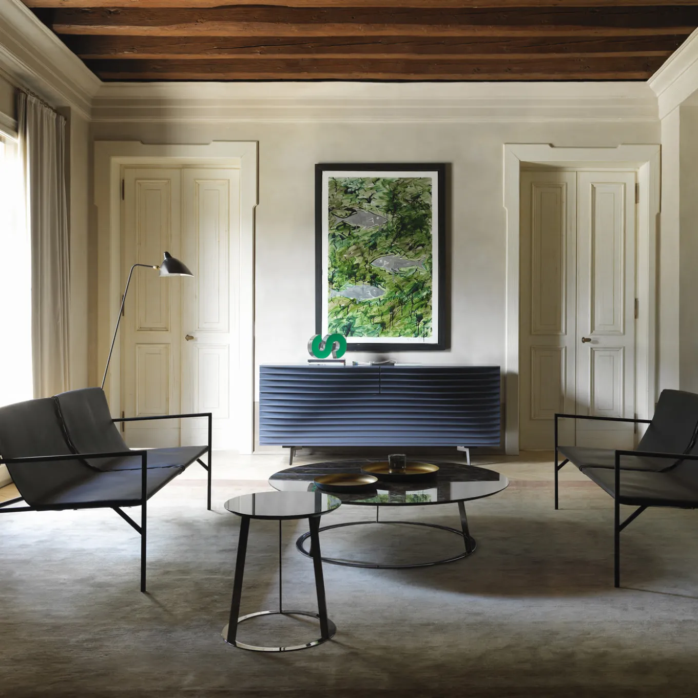 Tout Le Jour Black Sofa by Marc Thorpe