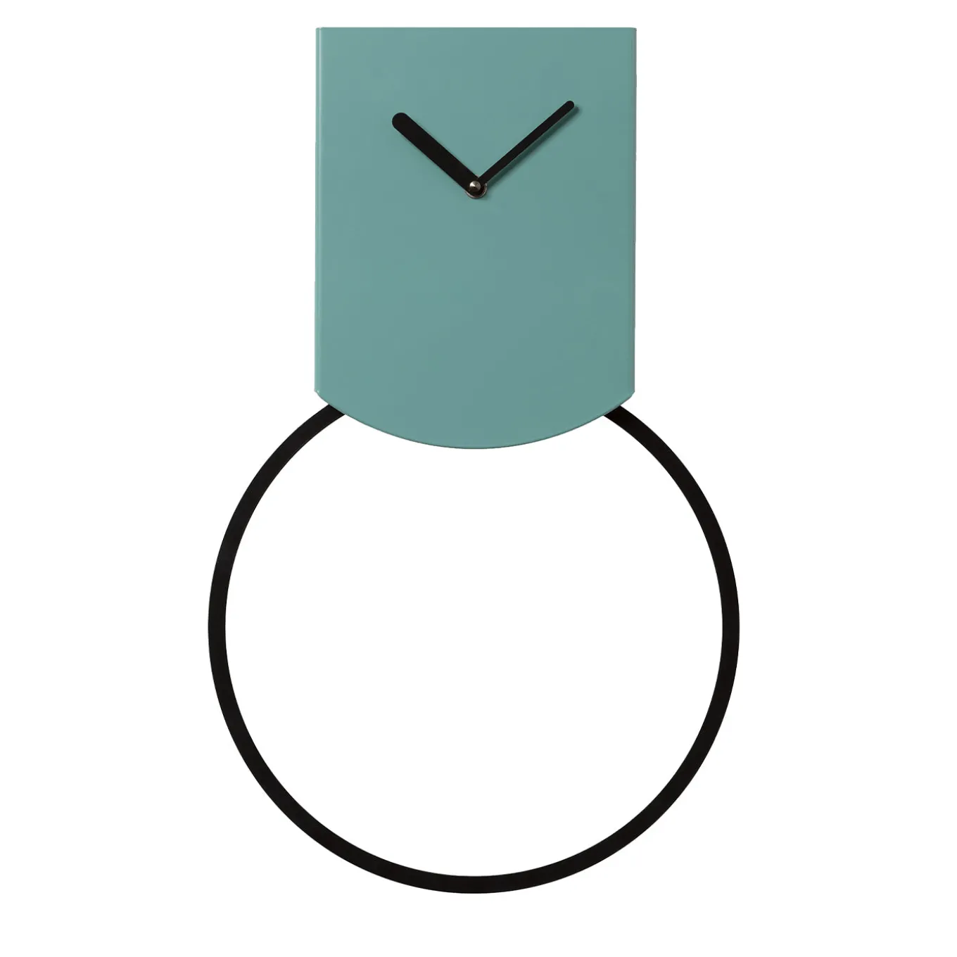 TOVI Turquoise Steel Wall pendulum clock