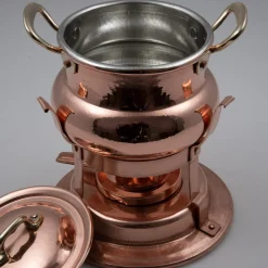 Traditional-Style Copper Fondue Set