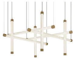 Trama S8 Trama S8 8-Light Grid Borosilicate Glass Chandelier