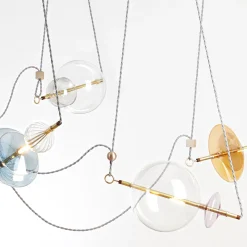 Trapezi Six Lights Chandelier