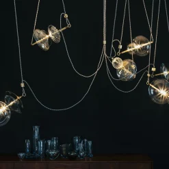 Trapezi Six Lights Chandelier