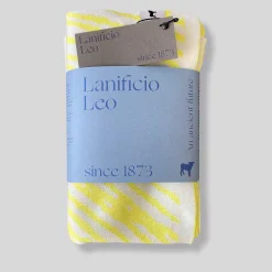 Tratto Bio Neon-Yellow & White Blanket by Emilio Salvatore Leo