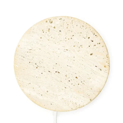 Travertino Marble Base Small Wireless Charger