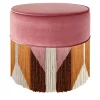 Treasure Pink Velvet Pouf by Lorenza Bozzoli
