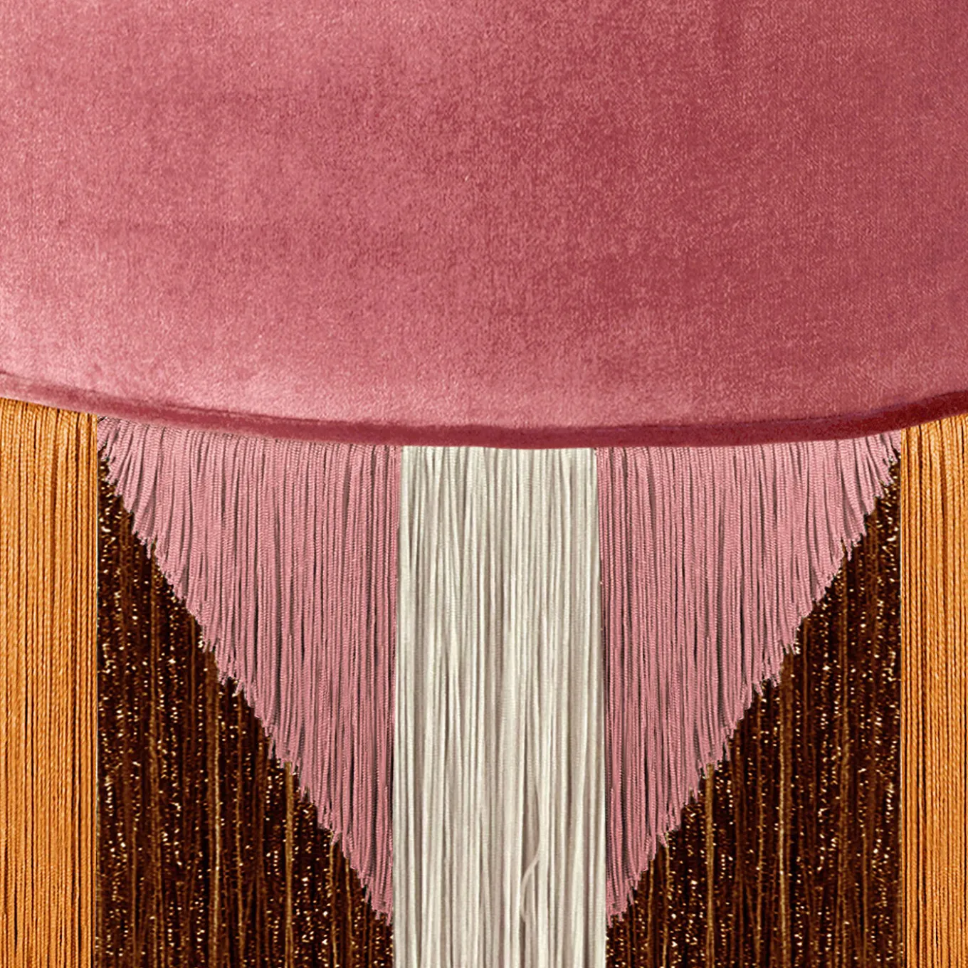 Treasure Pink Velvet Pouf by Lorenza Bozzoli