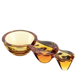Tres Amber Ashtray