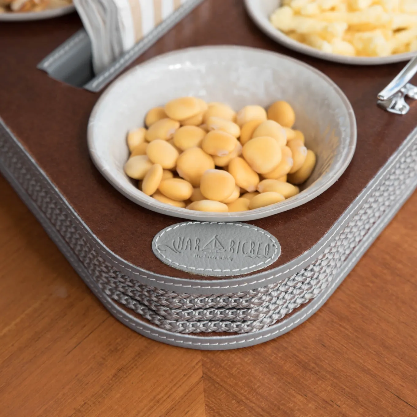 Triangular Gray Caddy Tray