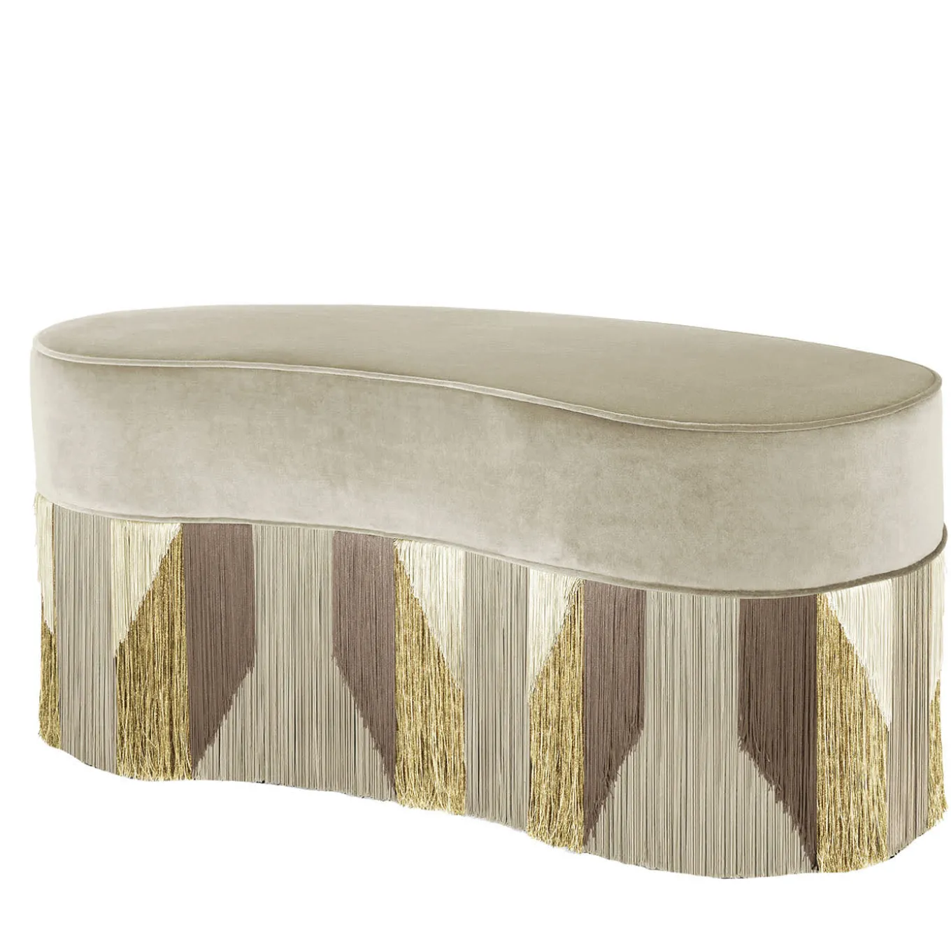 Tribe Beige Bean Bench by Lorenza Bozzoli