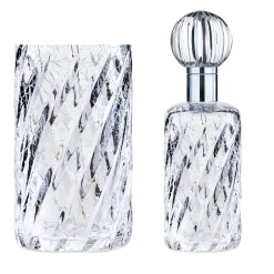 Trickerey Set of Toothbrush Holder and Perfume Bottle