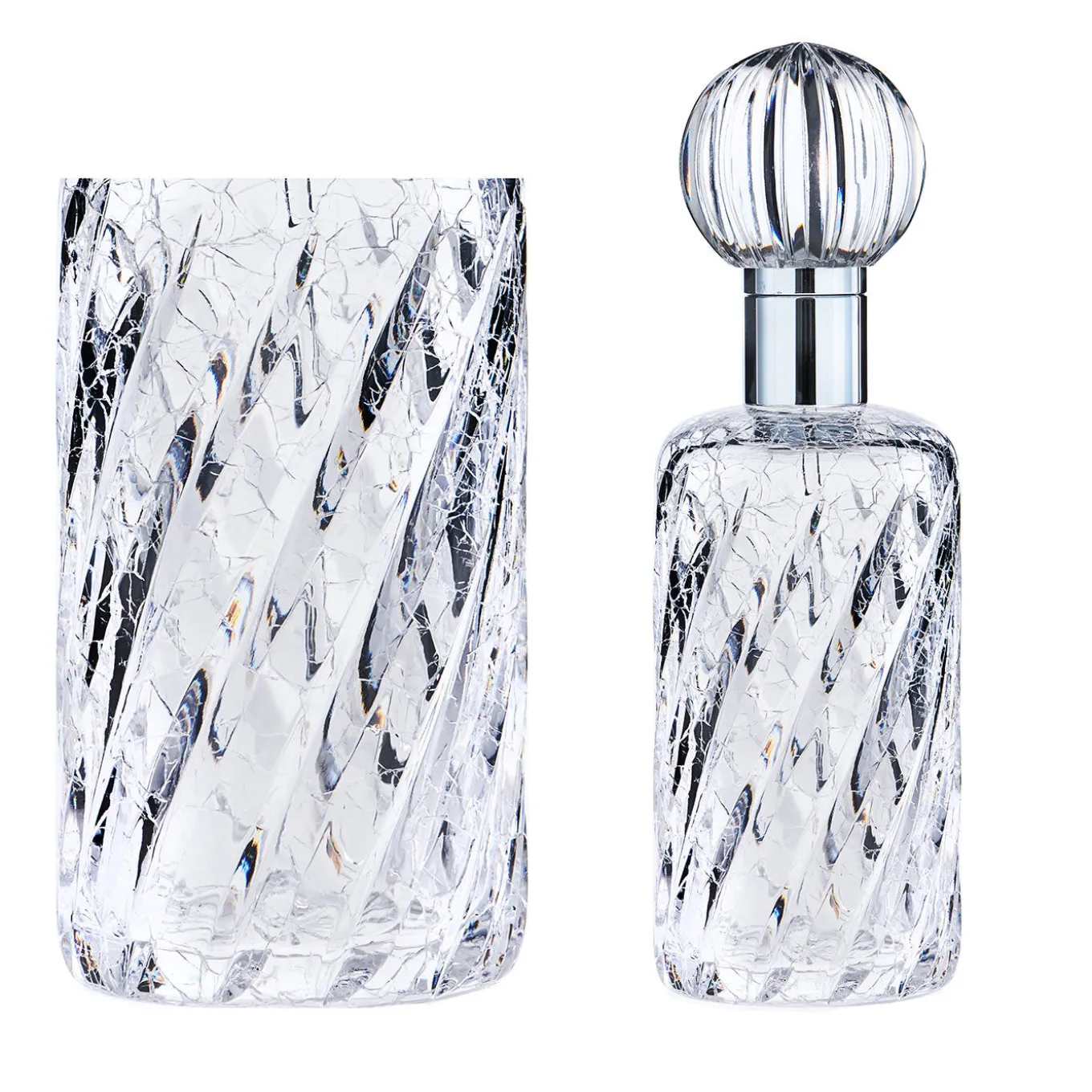 Trickerey Set of Toothbrush Holder and Perfume Bottle