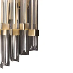 Trihedrons In Transparent Crystal Wall Lamp