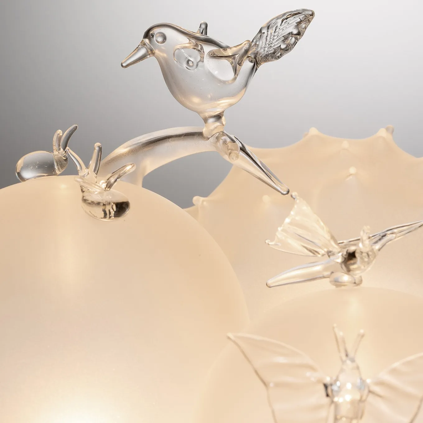 Trilli Uccellino Glass Led Table Lamp