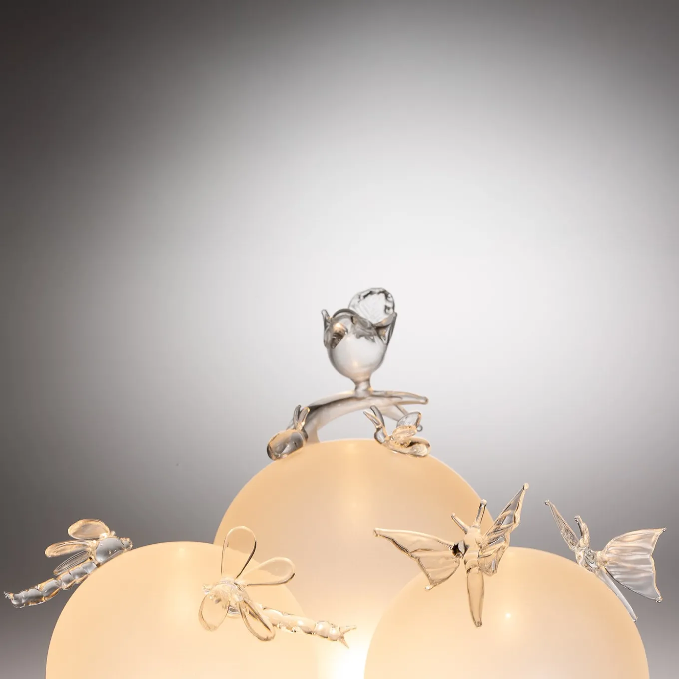 Trilli Uccellino Glass Led Table Lamp