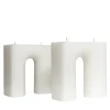 Trionfo Set of 2 White Candles