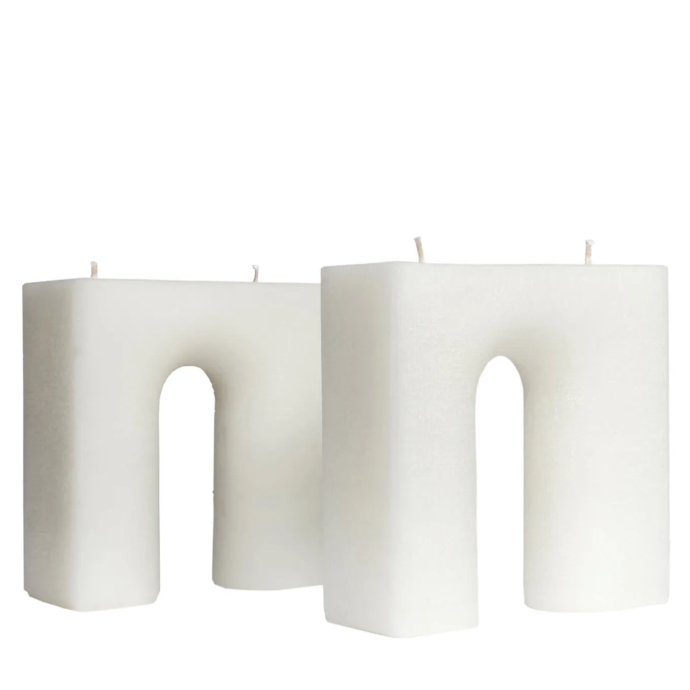 Trionfo Set of 2 White Candles