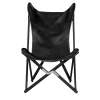 Tripolina Armchair in Black Leather